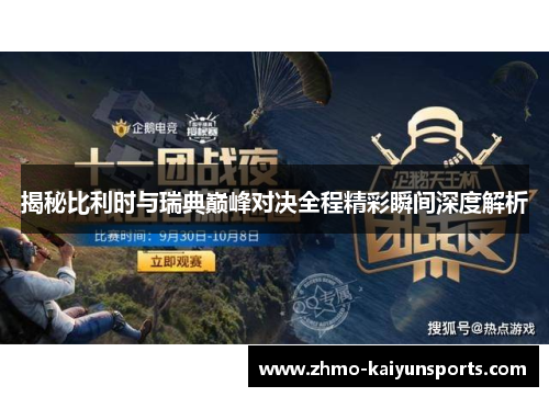 揭秘比利时与瑞典巅峰对决全程精彩瞬间深度解析